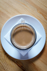 coffee top view