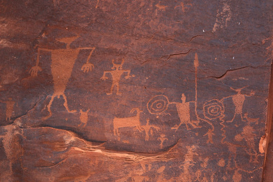 Rock Art along Hwy 279 North of Moab, Ut.  Locals call it the Potash Highway