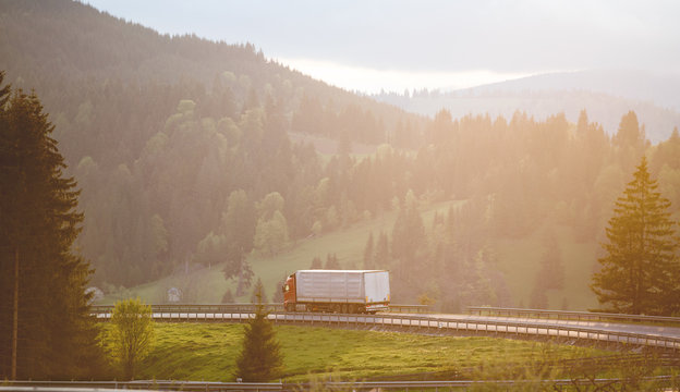 Cross-country transportation by trailer truck