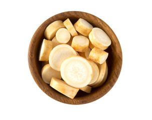 parsnip isolated on white
