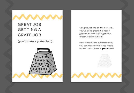 New Job Greeting Card Layout 11