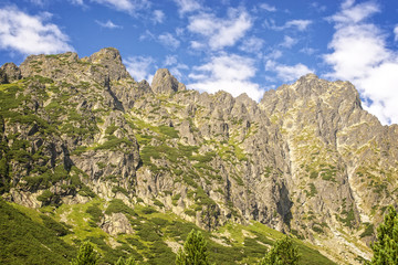 Fototapeta na wymiar Scenic view of the High Tatras in Slovakia