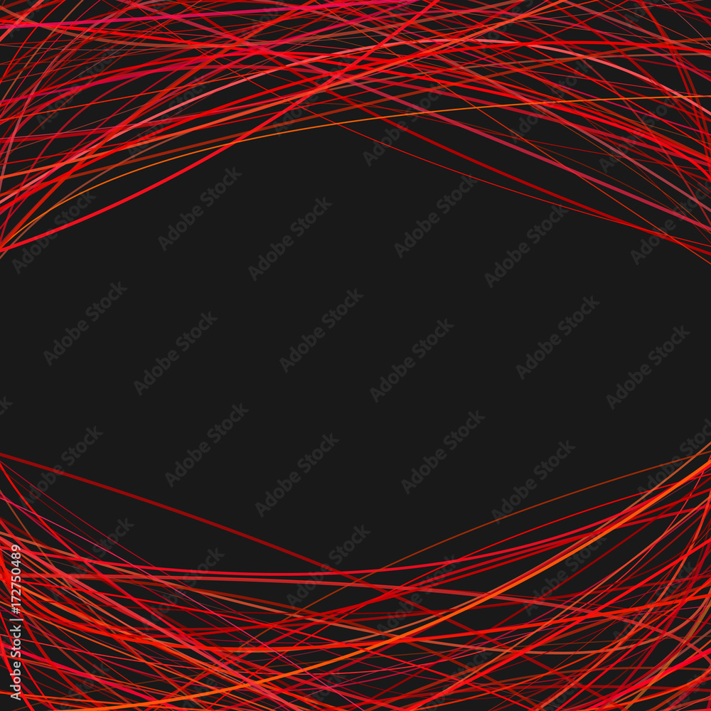 Aufkleber abstract geometrical background with arched stripes at the top and the bottom - vector design