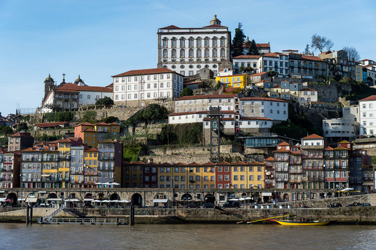 Views of the old town of Oporto, Portugal
