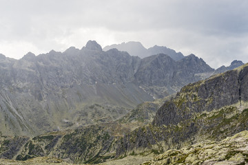 Obraz premium Stormy clouds in the High Tatras mountains