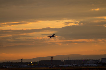 Airplane taking off