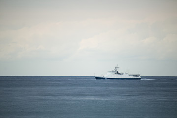 Fototapeta na wymiar Coast Guard patrols in the Black Sea