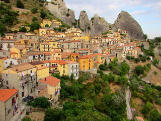Fototapeta premium Borgo di Castelmezzano - Italia