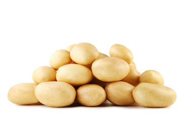 Potatoes isolated on a white background