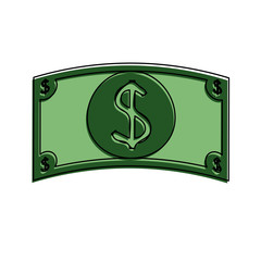 dollar bills cash money icon image vector illustration design 