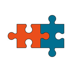 Obraz premium puzzle pieces icon image vector illustration design 
