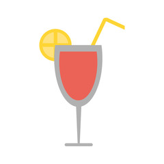 tropical cocktail icon image vector illustration design 
