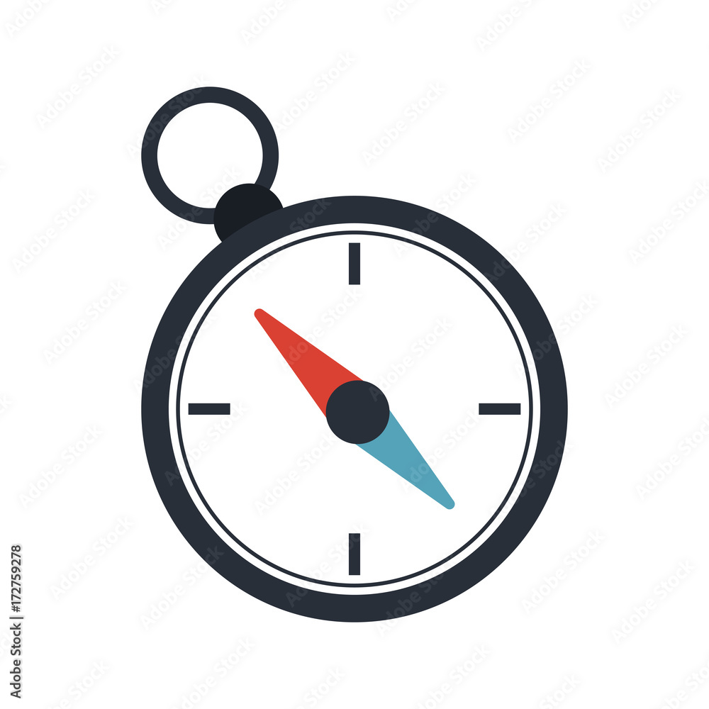 Poster compass navigation icon image vector illustration design