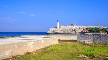 Fototapeta na wymiar Lighthouse Castillo del Morro, Havana