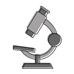 microscope science icon image vector illustration design