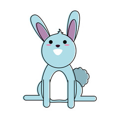 rabbit or bunny cartoon icon image vector illustration design 