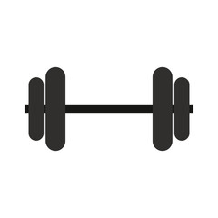 dumbbell weights icon image vector illustration design 