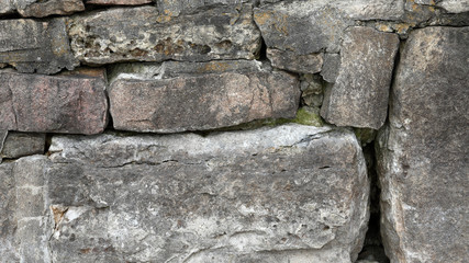 Closeup of a stonework wall