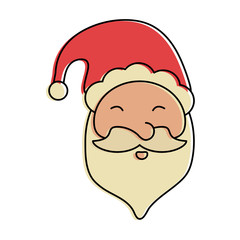 santa claus christmas related icon image vector illustration design 