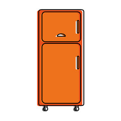 fridge kitchenware icon image vector illustration design 