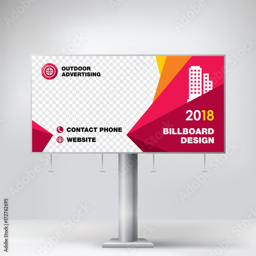Billboard Banner Design A Universal Template For Placement Billboard Banner Design A Universal Template For Placement Advertising Ready Layout Photos And