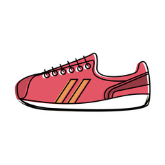sneaker shoes icon image vector illustration design 