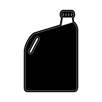 oil bottle car icon image vector illustration design  black and white