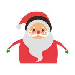 santa claus christmas related icon image vector illustration design 