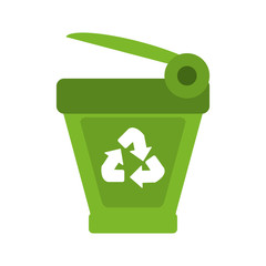 recycle bin icon image vector illustration design 