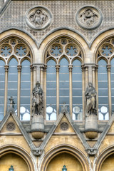 Old architecture in Nottingham, England..