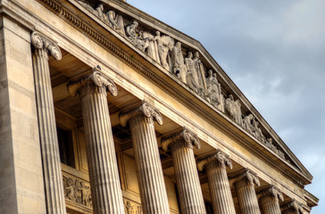 Old architecture in Nottingham, England..