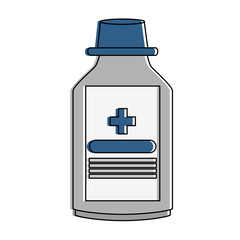 medication bottle healthcare icon image vector illustration design 