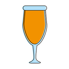 glass of beer icon image vector illustration design 