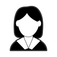 woman avatar portrait icon image vector illustration design