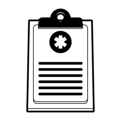 medical history healthcare icon image vector illustration design