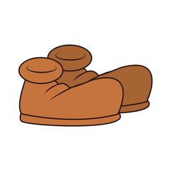 Construction boots isolated icon vector illustration graphic  design 