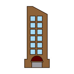 City building edifice icon vector illustration graphic dsign