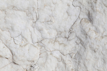 Raw marble scales on Thassos island.