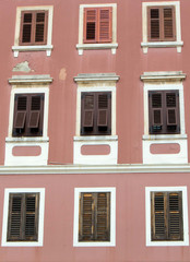 Old city windows