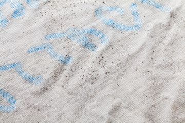 moldy of the dirty cloth