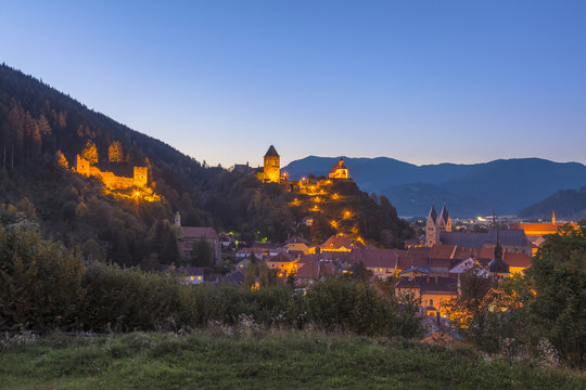 Friesach, Austria - Evening Panorama of the Town