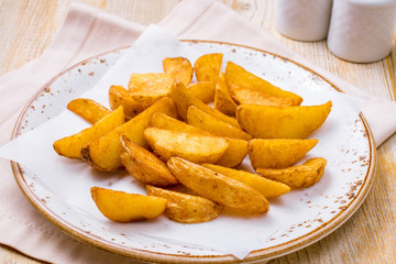Roasted potato wedges