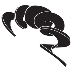 Vector image of elastic spring