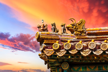 Beijing Forbidden City exquisite eaves,China