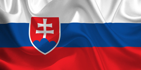 Waving flag of the A. Flag in the Wind. National mark. Waving A Flag. A Flag Flowing.