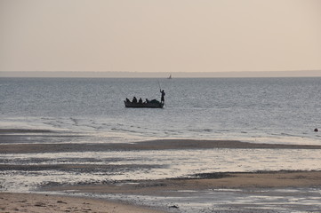 Seascape island Benguerra. Mozambique
