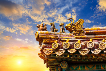 Beijing Forbidden City exquisite eaves,China