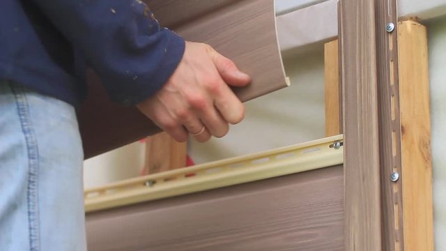 the fastening of the siding