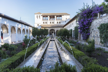 Fototapeta na wymiar Alhambra's patio, Spain