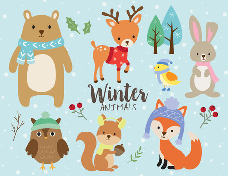 Winter Animal Cartoon Images – Browse 214,331 Stock Photos, Vectors, and  Video | Adobe Stock